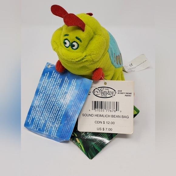 VINTAGE DISNEY STORE MINI BEAN BAG PLUSH COLLECTIBLE MIXED LOT GOOFY BEAST BUGS - Picture 12 of 13